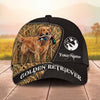 Maxcorners Waterfowl Hunter Dog Mallard Duck Camo Personalized Name Unisex 3D Cap