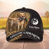 Maxcorners Waterfowl Hunter Dog Mallard Duck Camo Personalized Name Unisex 3D Cap