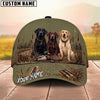 Maxcorners Trio Labrador Retriever Mallard Hunting Wetland Personalized Name Unisex 3D Cap