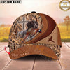 Maxcorners Dog Hunting and Pheasant Bird Hunter Celtic Cross Reeds Camo Personalized Name 3D Cap