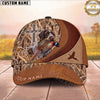 Maxcorners Dog Hunting and Pheasant Bird Hunter Celtic Cross Reeds Camo Personalized Name 3D Cap
