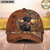Maxcorners Dog Hunting Bird Hunter Pheasant In Mouth Cattails Camouflage Frame Personalized Name 3D Cap