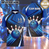 Maxcorners Bowling Bowling Ball Speed Motion Lines Crashing Pins Carbon Fiber Honeycomb Texture Multi Options Personalized Name, Team Name Unisex 3D Shirt (4 Colors)