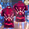 Maxcorners Bowling Steampunk Mechanical Gears Engine Wheels Industrial Metal Bowling Ball Strike Crashing Pins Multi Options Personalized Name, Team Name Unisex 3D Shirt (5 Colors)