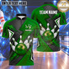 Maxcorners Bowling Flame Bowling Ball Crashing Pins Carbon Fiber Texture Racing Stripes Multi Options Personalized Name, Team Name Unisex 3D Shirt (5 Colors)