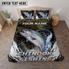 Maxcorners Fishing Black Water Splash Personalized Name Unisex 3D Bedding Set