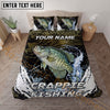 Maxcorners Fishing Black Water Splash Personalized Name Unisex 3D Bedding Set