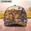 Maxcorners Hunting Dog Pheasant Hunting Country Field Camo Badge Personalized Name 3D Cap