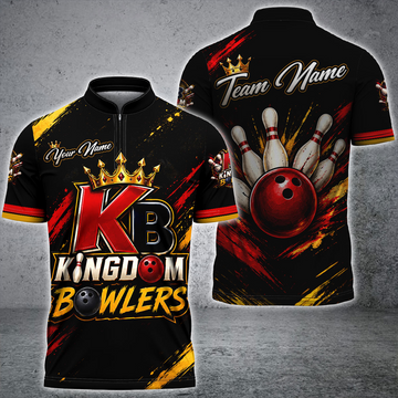 Maxcorners Darts KB KingDom Bowler Personalized Name, Team Name 3D Shirt For  Tyhrah Marshall