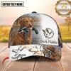 Maxcorners Duck Hunter Dog Waterfowl Retriever Marsh Scene Multiple Options Personalized Name Hunting Cap