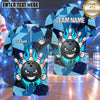 Maxcorners Bowling Aggressive Bowling Ball Character Clenched Fists Crashing Pins Flame Aura Abstract Camo Background Multi Options Personalized Name, Team Name Unisex 3D Shirt (4 Colors)