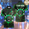 Maxcorners Bowling Smirking Bowling Ball Character Glowing Eyes Fiery Flames Cracked Stone Texture Multi Options Personalized Name, Team Name Unisex 3D Shirt (4 Colors)