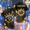 Maxcorners Bowling Fierce Clenched Fists Bowling Ball Character Liquid Splatter Carbon Fiber Texture Abstract Geometric Camo Multi Options Personalized Name, Team Name Unisex 3D Shirt (4 Colors)