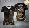 Maxcorners Darts Personalized Name, Team Name 3D Shirt For Jessie Geannaris