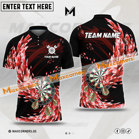Maxcorners Darts For Team Design Icy Breath Multicolor Option Customized Name 3D Shirt (4 Colors)