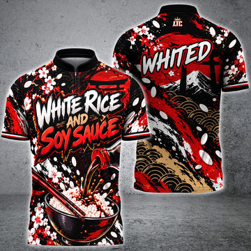 Maxcorners Bowling 3D Unisex Shirt For White Rice And Soy Sauce