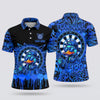 Maxcorners Darts Polo Shirt Cool Duck Mascot Cap Headphones Sunglasses Street Art Graffiti Dripping Splatter Target Board Multi Options Personalized Name, Team Name Unisex 3D Shirt (5 Colors)