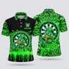 Maxcorners Darts Polo Shirt Cool Duck Mascot Cap Headphones Sunglasses Street Art Graffiti Dripping Splatter Target Board Multi Options Personalized Name, Team Name Unisex 3D Shirt (5 Colors)