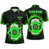 Maxcorners Darts Polo Shirt Frothy Beer Mug Foamy Drink Splatter Sparks Target Board Multi Options Personalized Name, Team Name Unisex 3D Shirt (5 Colors)
