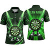 Maxcorners Darts Polo Shirt Funny Mascot Target Board Character Smiling Gloves Sneakers Speed Burst Multi Options Personalized Name, Team Name Unisex 3D Shirt (5 Colors)