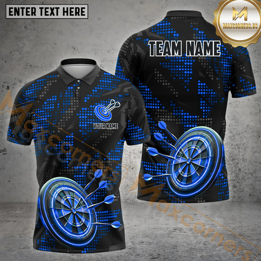 Maxcorners Dynamic Darts Jersey Multicolor Options Personalized Name, Team Name 3D Shirt (4 Colors)
