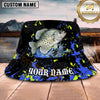 Maxcorners Fishing Black Neon Splash Personalized 3D Bucket Hat (12 Fish Species)