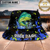 Maxcorners Fishing Black Neon Splash Personalized 3D Bucket Hat (12 Fish Species)