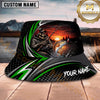Maxcorners Fishing Skull Angler Sunset Personalized 3D Bucket Hat (12 Fish Species)