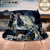 Maxcorners Fishing Tribal Splash Lure Personalized 3D Bucket Hat (12 Fish Species)