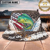 Maxcorners Fishing Camo Splash Lure Personalized 3D Bucket Hat (12 Fish Species)