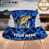 Maxcorners Fishing Electric Water Glow Personalized 3D Bucket Hat (12 Fish Species)
