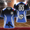 Maxcorners Volleyball Color Options Personalized 3D V-neck T-Shirt