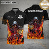 Maxcorners Darts Skull Personalized Name, Team Name  3D Shirt