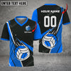 Maxcorners Volleyball Logo Thunder And Lightning Personalized 3D V-neck T-Shirt
