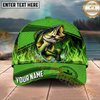 Maxcorners Fishing Neon Flame Scale Splash Personalized Name 3D Cap (12 Fish Species)