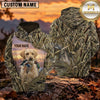 Maxcorners Golden Sunrise Marsh Duck Hunting Personalized Name 3D Hoodie (8 Hunting Dog Options)
