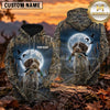 Maxcorners Moonlit Retriever Duck Hunting Personalized Name 3D Hoodie (8 Hunting Dog Options)
