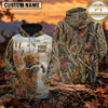 Maxcorners Autumn Marsh Retriever Duck Hunting Personalized Name 3D Hoodie (8 Hunting Dog Options)