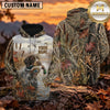 Maxcorners Autumn Marsh Retriever Duck Hunting Personalized Name 3D Hoodie (8 Hunting Dog Options)