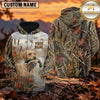 Maxcorners Autumn Marsh Retriever Duck Hunting Personalized Name 3D Hoodie (8 Hunting Dog Options)