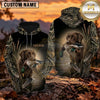 Maxcorners Dark Forest Retriever Duck Hunting Personalized Name 3D Hoodie (8 Hunting Dog Options)