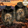 Maxcorners Dark Forest Retriever Duck Hunting Personalized Name 3D Hoodie (8 Hunting Dog Options)