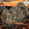 Maxcorners Flying Ducks Reed Camouflage Duck Hunting Personalized Name 3D Hoodie (8 Hunting Dog Options)