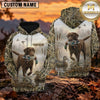 Maxcorners Misty Wetland Retriever Duck Hunting Personalized Name 3D Hoodie (8 Hunting Dog Options)