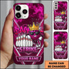 Maxcorners Bowling Phone Case Ball Mascot Crown Sunglasses Leaning Pins Strike Graffiti Carbon Fiber Personalized Name Multi Options Cover (7 Colors)