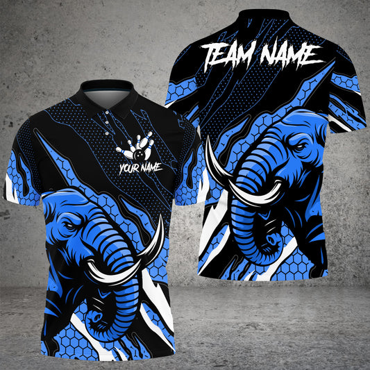 Maxcorners Bowling Shirt Angry Tiger Claw Slash Pattern Multicolor Options Personalized Name, Team Name 3D Shirt For Brittany