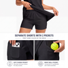 Maxcorners Pickleball Sleeveless Zipper Sports Dress Set Black Gold Glitter Splash