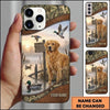 Maxcorners Rustic Duck Blind Retriever Duck Hunting Multiple Dog Breeds Personalized Name Phone Case