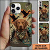 Maxcorners Graffiti Camo Duck Hunter Duck Hunting Multiple Dog Breeds Personalized Name Phone Case