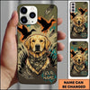 Maxcorners Graffiti Camo Duck Hunter Duck Hunting Multiple Dog Breeds Personalized Name Phone Case